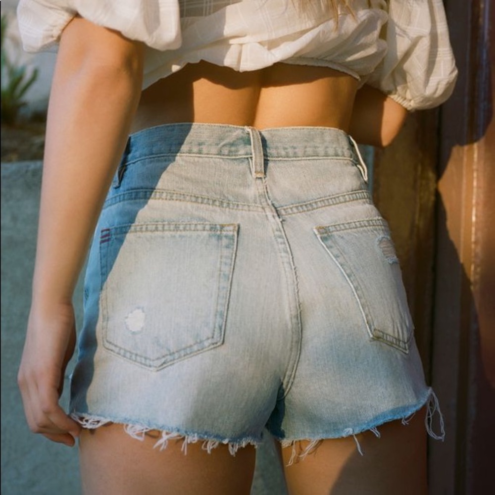 BDG Girlfriend High-Waisted Denim Shorts